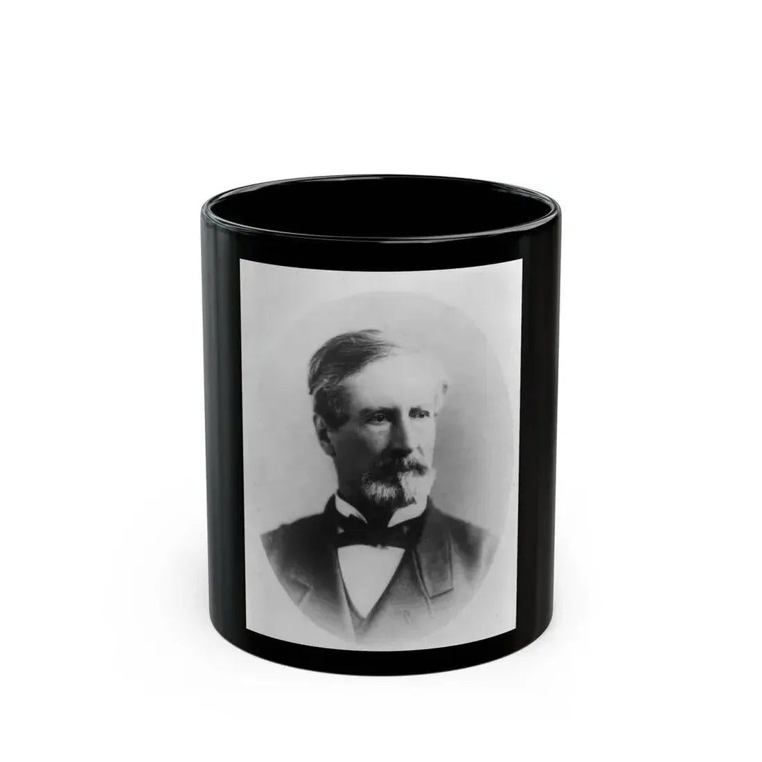 J.C. Pemberton, Head-And-Shoulders Portrait, Facing Right (U.S. Civil War) Black Coffee Mug 11oz - Go Mug Yourself