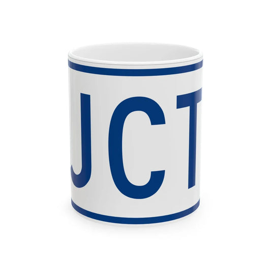Jct plate South Carolina (South Carolina) (Road Sign) White Coffee Mug 11oz - Go Mug Yourself