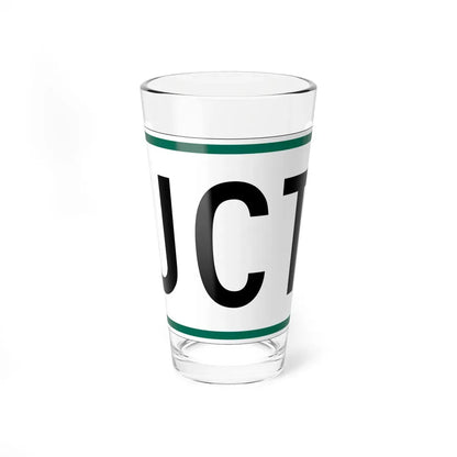 Jct plate South Dakota (South Dakota) (Road Sign) Pint Glass 16oz 16oz - Go Mug Yourself