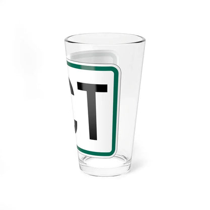 Jct plate South Dakota (South Dakota) (Road Sign) Pint Glass 16oz - Go Mug Yourself