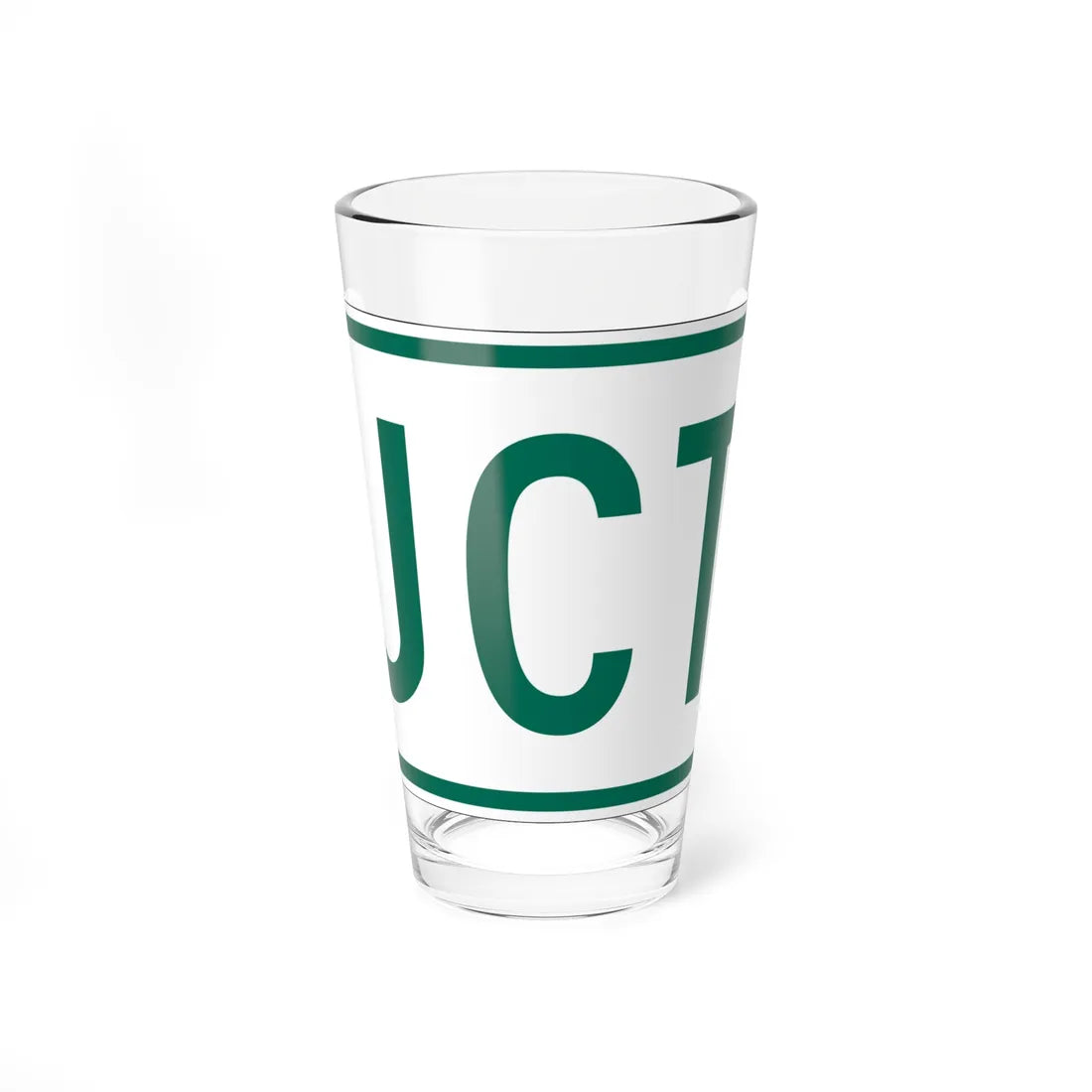 Jct plate Vermont (Vermont) (Road Sign) Pint Glass 16oz 16oz - Go Mug Yourself