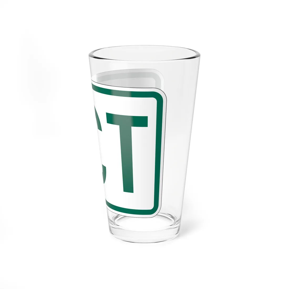 Jct plate Vermont (Vermont) (Road Sign) Pint Glass 16oz - Go Mug Yourself