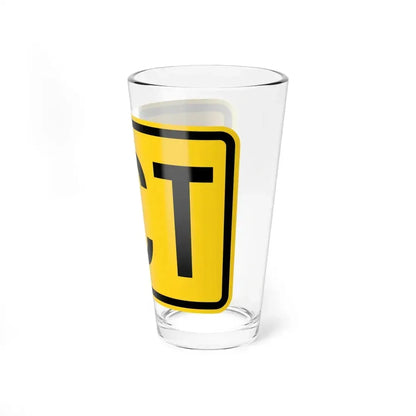 Jct plate Wyoming (Wyoming) (Road Sign) Pint Glass 16oz - Go Mug Yourself