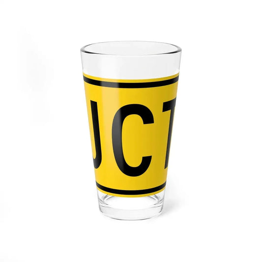 Jct plate Wyoming (Wyoming) (Road Sign) Pint Glss 16oz 16oz - Go Mug Yourself