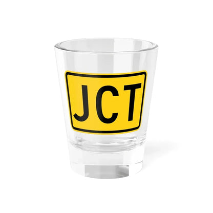 Jct plate Wyoming (Wyoming) (Road Sign) Shot Glass 1.5oz 1.5oz - Go Mug Yourself