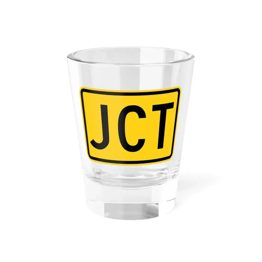 Jct plate Wyoming (Wyoming) (Road Sign) Shot Glass 1.5oz 1.5oz - Go Mug Yourself