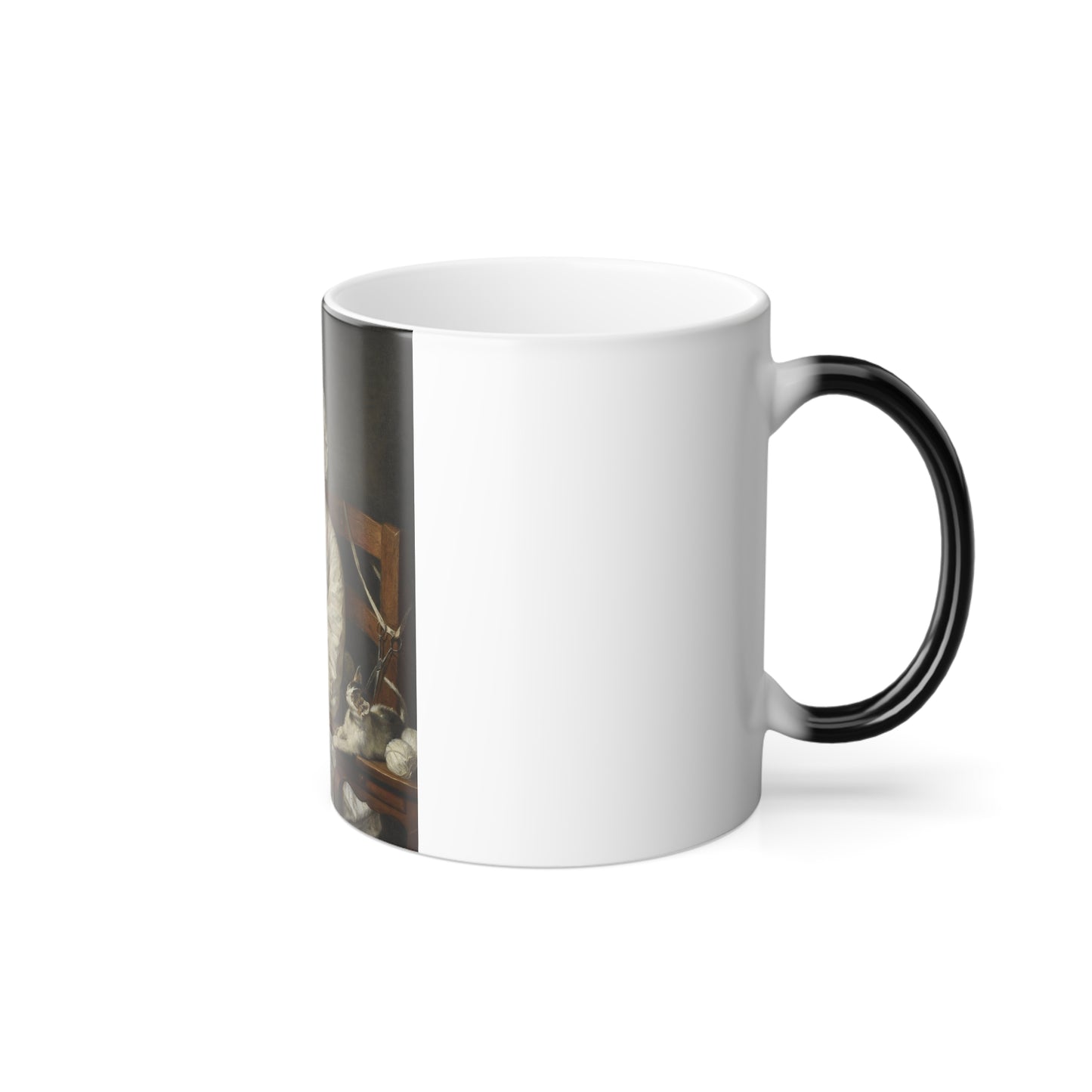 Jean-Baptiste Greuze (1725-1805) The Wool Winder - Oil on Canvas c1759 - Color Changing Mug 11oz-Go Mug Yourself