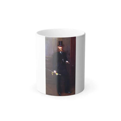 Jean Beraud (1849-1936) Portrait D'un Homme Elegant - Oil on panel - Color Changing Mug 11oz 11oz - Go Mug Yourself