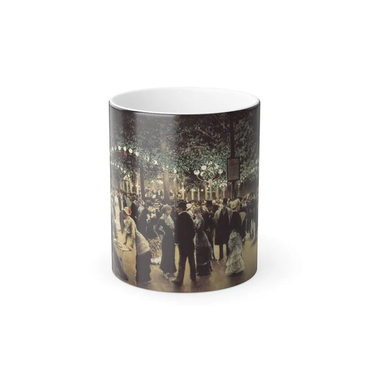 Jean Beraud (1849-1936) The Ball in the Park  - 1880 - Color Changing Mug 11oz 11oz - Go Mug Yourself