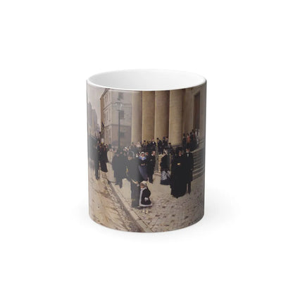 Jean Beraud (1849-1936) The Church of Saint-Philippe-du-Roule, Paris - Oil on canvas - Color Changing Mug 11oz 11oz - Go Mug Yourself