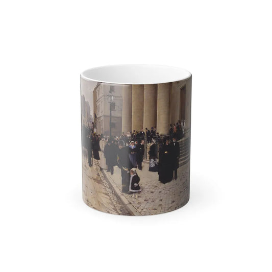 Jean Beraud (1849-1936) The Church of Saint-Philippe-du-Roule, Paris - Oil on canvas - Color Changing Mug 11oz 11oz - Go Mug Yourself
