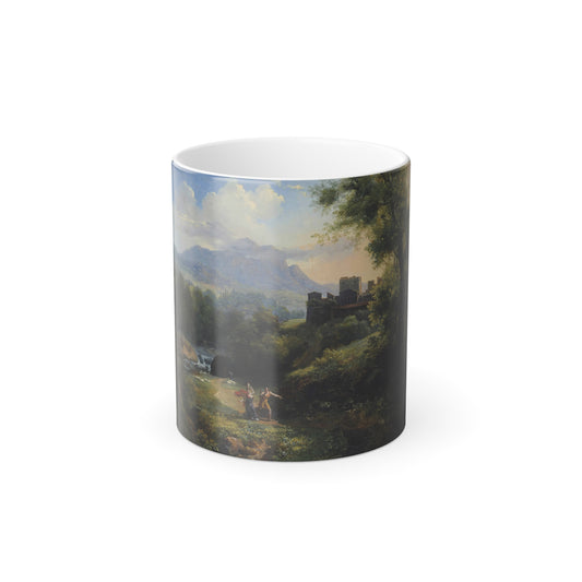 Jean Charles Joseph Remond (1795-1875) Arcadian landscape - Oil on Canvas 1820 - Color Changing Mug 11oz-11oz-Go Mug Yourself