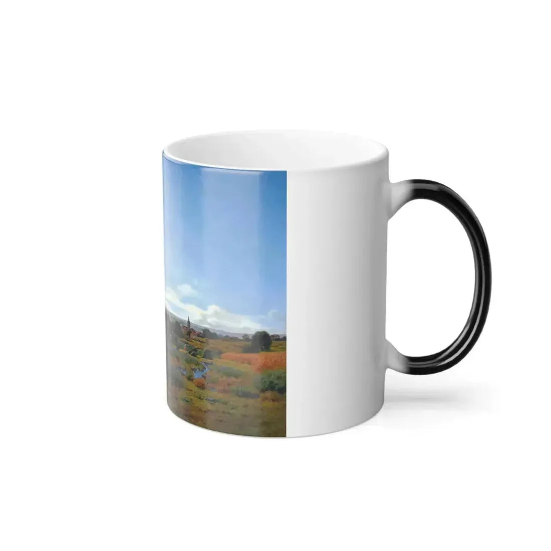 Jean-Ferdinand Monchablon (1855-1904) Fresnes - Oil on Canvas 1897 - Color Changing Mug 11oz - Go Mug Yourself