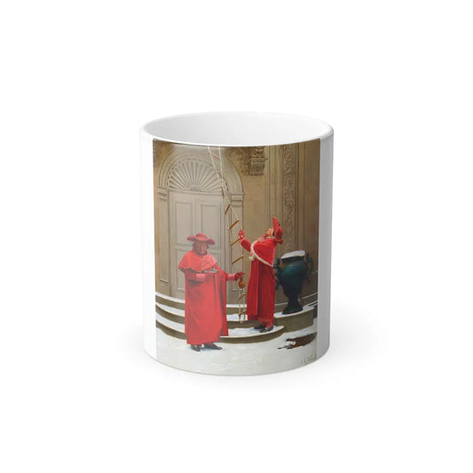 Jean-Georges Vibert (1840-1902) Convicting Proofs (Evidence of an Elopement) - Oil on Panel - Color Changing Mug 11oz 11oz - Go Mug Yourself