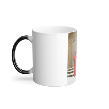 Jean-Georges Vibert (1840-1902) Convicting Proofs (Evidence of an Elopement) - Oil on Panel - Color Changing Mug 11oz - Go Mug Yourself