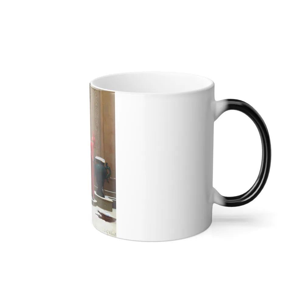 Jean-Georges Vibert (1840-1902) Convicting Proofs (Evidence of an Elopement) - Oil on Panel - Color Changing Mug 11oz - Go Mug Yourself