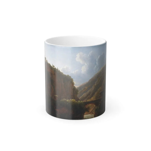Jean-Joseph-Xavier Bidauld (1758-1846) A view of the monastery of San Cosimato, to the north of Rome - o-0 - Color Changing Mug 11oz 11oz - Go Mug Yourself