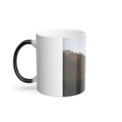 Jean-Joseph-Xavier Bidauld (1758-1846) A view of the monastery of San Cosimato, to the north of Rome - o-0 - Color Changing Mug 11oz - Go Mug Yourself