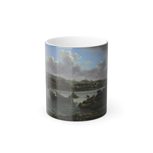 Jean-Joseph-Xavier Bidauld (1758-1846) The Departure for the Hunt - Oil on Canvas 1806 - Color Changing Mug 11oz 11oz - Go Mug Yourself