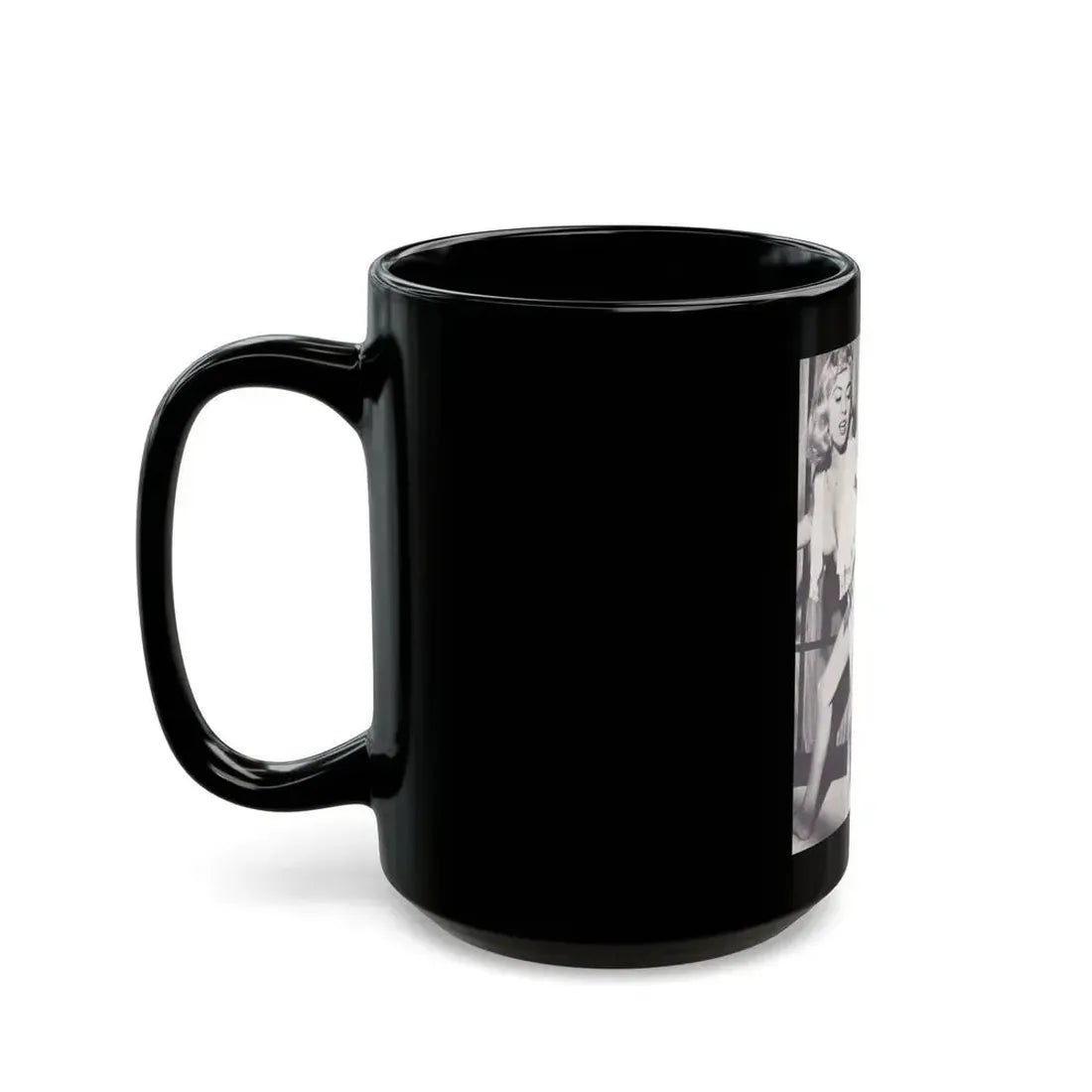 Jeanne Carmen #104 (Vintage Female Icon) Black Coffee Mug - Go Mug Yourself