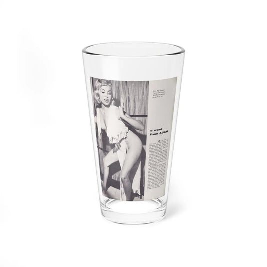 Jeanne Carmen #104 (Vintage Female Icon) Pint Glass 16oz 16oz - Go Mug Yourself