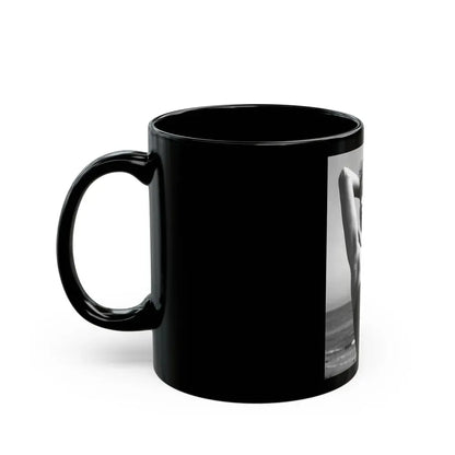 Jeanne Carmen #106 (Vintage Female Icon) Black Coffee Mug - Go Mug Yourself