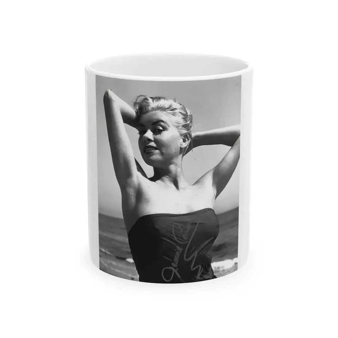 Jeanne Carmen #106 (Vintage Female Icon) White Coffee Mug 11oz - Go Mug Yourself