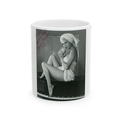 Jeanne Carmen #107 (Vintage Female Icon) White Coffee Mug 11oz - Go Mug Yourself