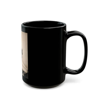 Jeanne Carmen #110 (Vintage Female Icon) Black Coffee Mug - Go Mug Yourself