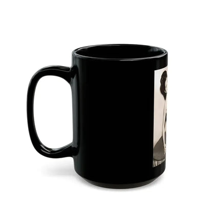Jeanne Carmen #110 (Vintage Female Icon) Black Coffee Mug - Go Mug Yourself