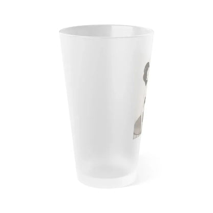 Jeanne Carmen #110 (Vintage Female Icon) Frosted Pint Glass 16oz - Go Mug Yourself