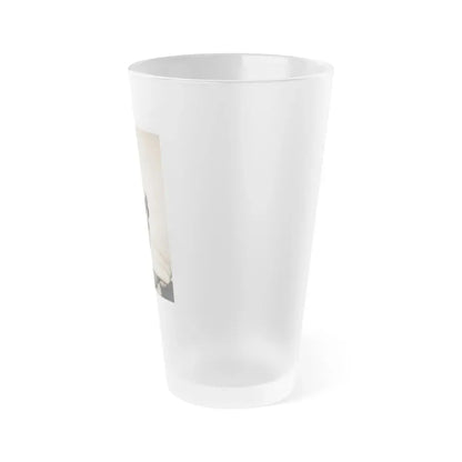 Jeanne Carmen #110 (Vintage Female Icon) Frosted Pint Glass 16oz - Go Mug Yourself