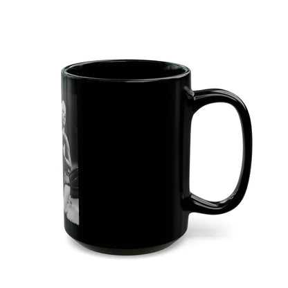 Jeanne Carmen #118 - Pages 4 of 14 with, 1 Large B&W Photo & Article from Femme Fatales Mag. Oct. '95 (Vintage Female Icon) Black Coffee Mug - Go Mug Yourself