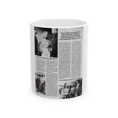 Jeanne Carmen #125 - Pages 11 of 14 with, B&W Movie Stills & Article from Femme Fatales Mag. Oct. '95 (Vintage Female Icon) White Coffee Mug 11oz - Go Mug Yourself
