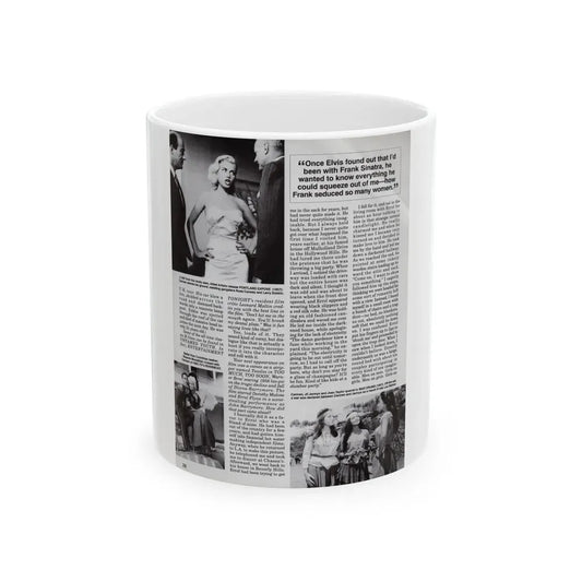 Jeanne Carmen #125 - Pages 11 of 14 with, B&W Movie Stills & Article from Femme Fatales Mag. Oct. '95 (Vintage Female Icon) White Coffee Mug 11oz - Go Mug Yourself