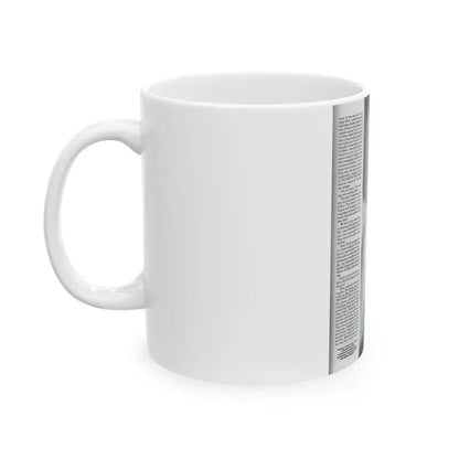 Jeanne Carmen #126 - Pages 12 of 14 with, 1 Large B&W Photo as a blonde & Article from Femme Fatales Mag. Oct. '95 (Vintage Female Icon) White Coffee Mug - Go Mug Yourself