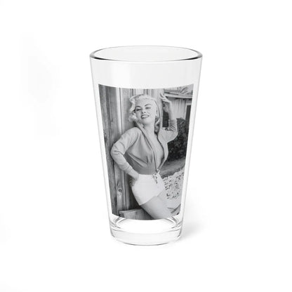 Jeanne Carmen #132 (Vintage Female Icon) Pint Glass 16oz 16oz - Go Mug Yourself