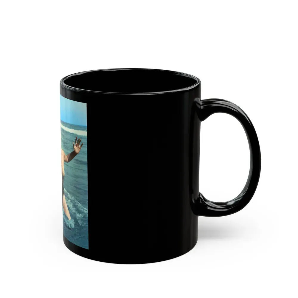 Jeanne Carmen #136 (Vintage Female Icon) Black Coffee Mug - Go Mug Yourself
