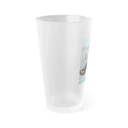 Jeanne Carmen #136 (Vintage Female Icon) Frosted Pint Glass 16oz - Go Mug Yourself