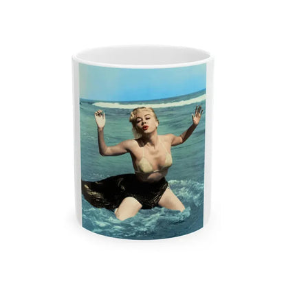 Jeanne Carmen #136 (Vintage Female Icon) White Coffee Mug 11oz - Go Mug Yourself