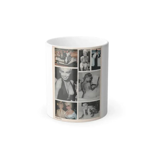 Jeanne Carmen #149 - Celebrity Sleuth Magazine Article, 7 Photos B&W+Color on Page 8 (Vintage Female Icon) Color Changing Mug 11oz 11oz - Go Mug Yourself
