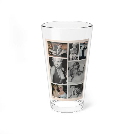 Jeanne Carmen #149 - Celebrity Sleuth Magazine Article, 7 Photos B&W+Color on Page 8 (Vintage Female Icon) Pint Glass 16oz 16oz - Go Mug Yourself