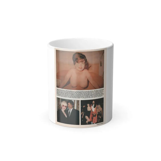 Jeanne Carmen #150 - Celebrity Sleuth Magazine Article & 1 Color Topless Photo & 2 more Color on Page 9 (Vintage Female Icon) Color Changing Mug 11oz 11oz - Go Mug Yourself