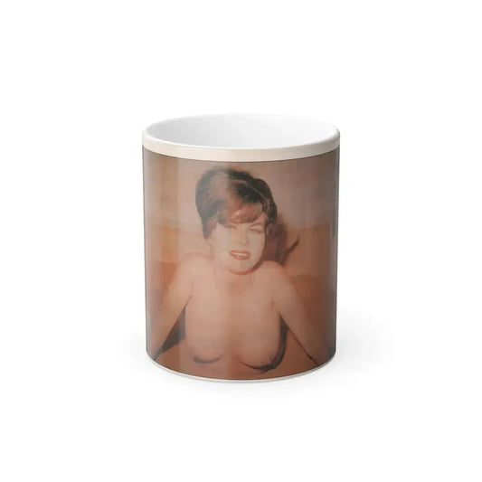 Jeanne Carmen #151 - Celebrity Sleuth Magazine 1 Color Topless Photo Cropped (Vintage Female Icon) Color Changing Mug 11oz 11oz - Go Mug Yourself
