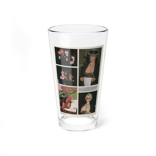 Jeanne Carmen #153 - Celebrity Sleuth Magazine Short Paragraph & 5 Color Photos on Page 14 (Vintage Female Icon) Pint Glass 16oz 16oz - Go Mug Yourself