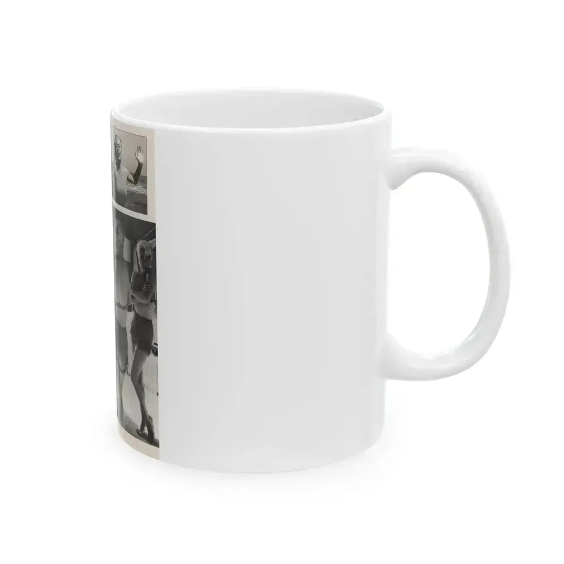 Jeanne Carmen #155 - Celebrity Sleuth Magazine Page Article, 4 Photos, 1 Art & Poster on Page 12 (Vintage Female Icon) White Coffee Mug - Go Mug Yourself