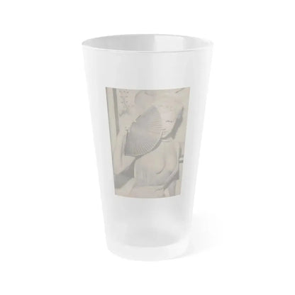 Jeanne Carmen #158 - Pages 37 Pages 2 of 4+1 Full Page B&W Photo from Sir! Mag. April '60 (Vintage Female Icon) Frosted Pint Glass 16oz 16oz Frosted - Go Mug Yourself