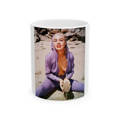 Jeanne Carmen #17 (Vintage Female Icon) White Coffee Mug 11oz - Go Mug Yourself