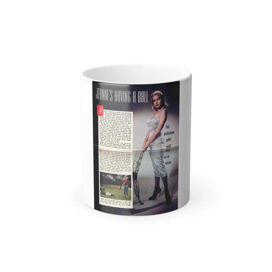 Jeanne Carmen #206 (Vintage Female Icon) Color Changing Coffee Mug 11oz - Go Mug Yourself