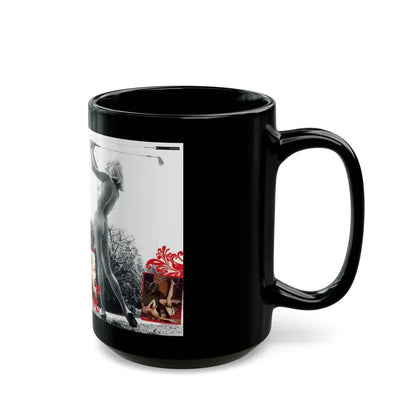 Jeanne Carmen #222 - German Mag. Layout (Vintage Female Icon) Black Coffee Mug - Go Mug Yourself